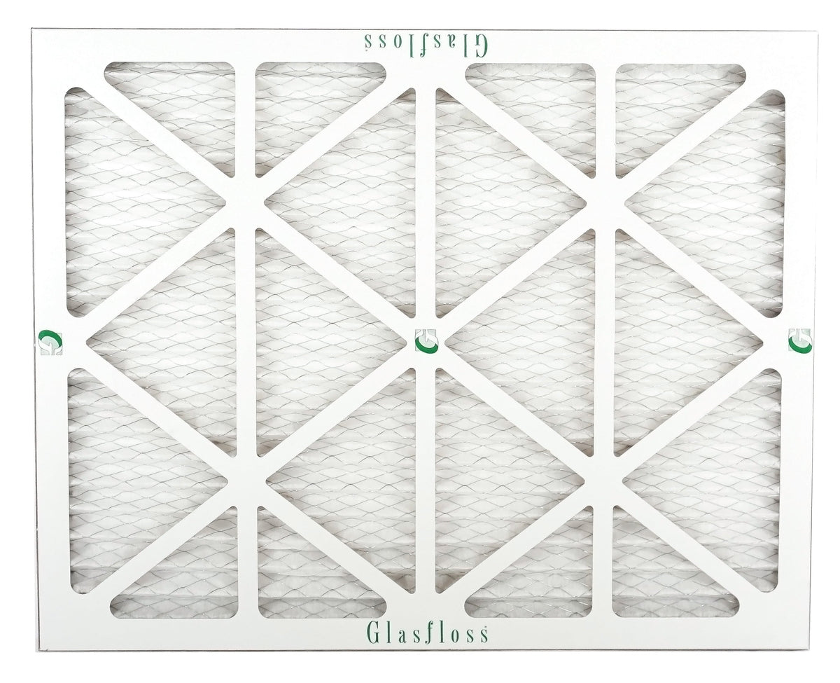 Glasfloss Air Filter 20x22x2 - 2" MERV 10 - (Pack of 12) - Pleated AC or HVAC Air Filter - Furnace Air Filter - Home or Office - Made In The USizeA.