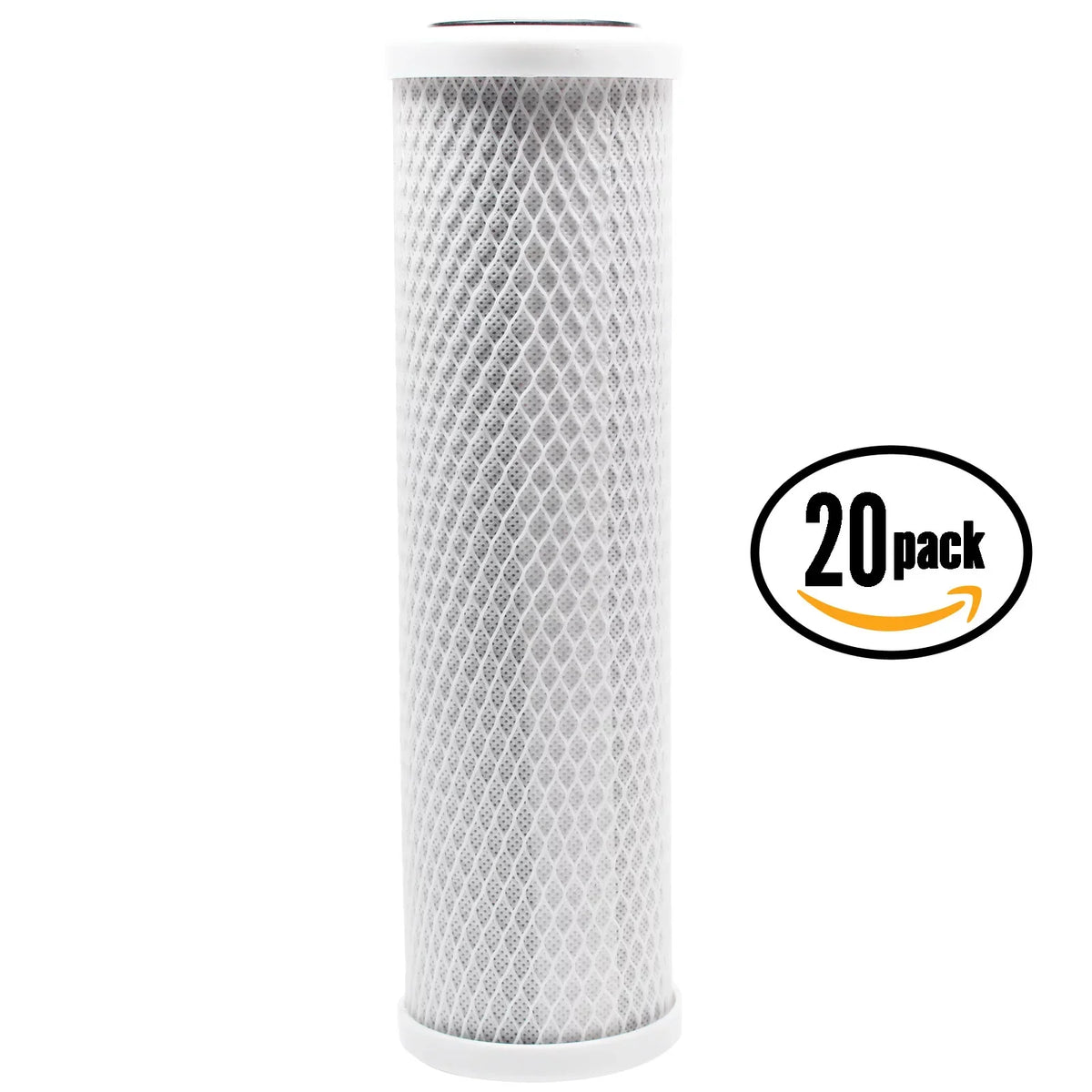 20-Pack Replacement DuPont WFPF13003B Activated Carbon Block Filter - Universal 10 inch Filter for DuPont Whole House Water Filtration Sizeystem - Denali Pure Brand