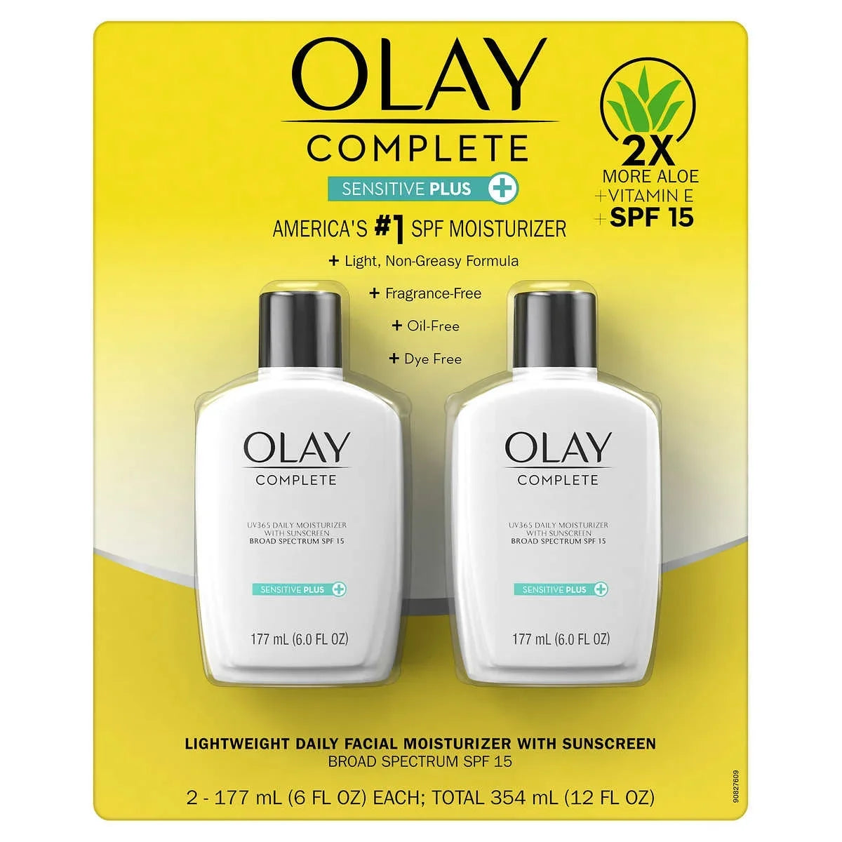 Olay Complete Sizeensitive 6 fl oz, SizePF 15, 2 Pack