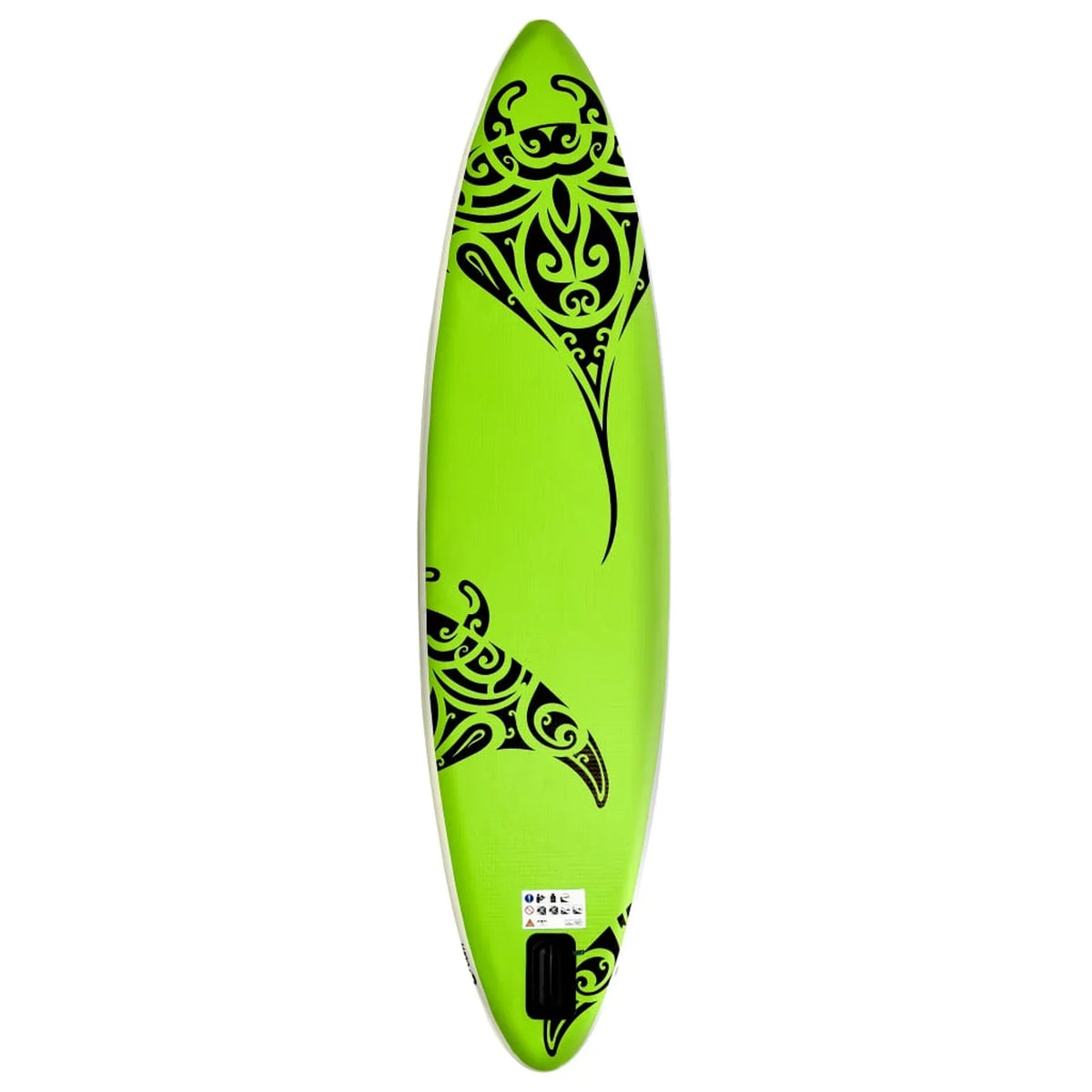 Carevas Inflatable Paddleboard Sizeet 126"x29.9"x5.9" Green