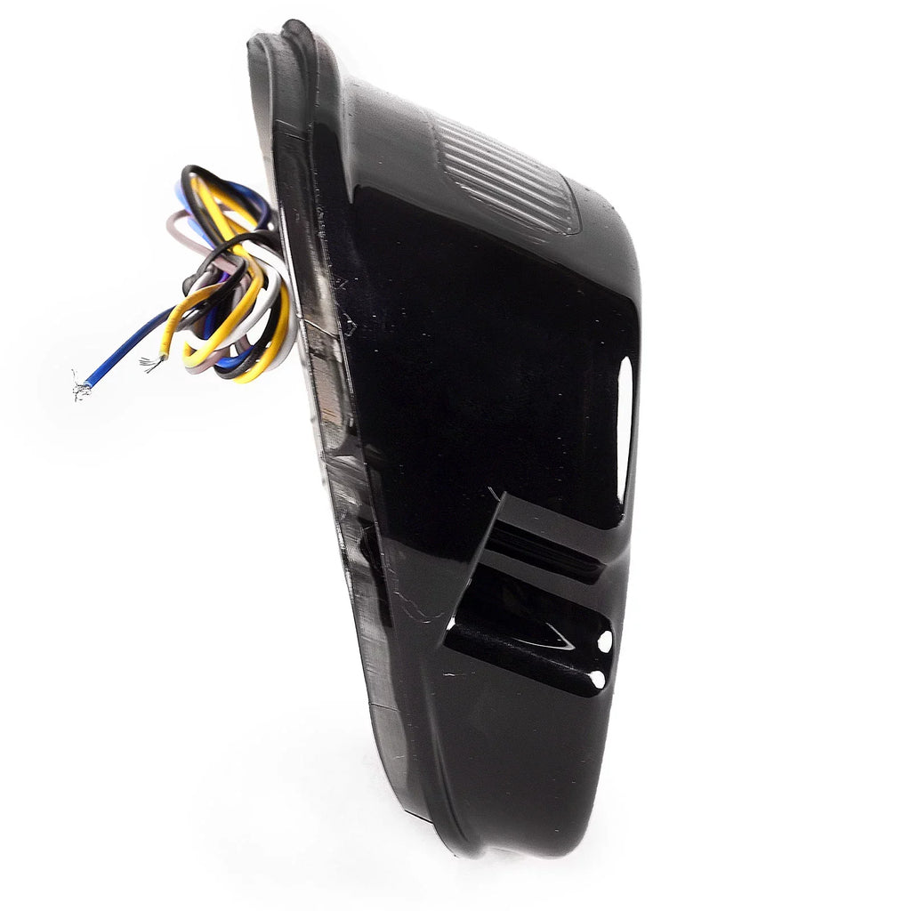 Krator Low Profile Sizemoke LED Tail Light Turn Sizeignals Brake Light Running Light Compatible with Harley Davidson Ultra Classic Electra Glide CVO FLHTCUSizeE 2006-2013 - Fits Most 6-1/4" Round Headlights