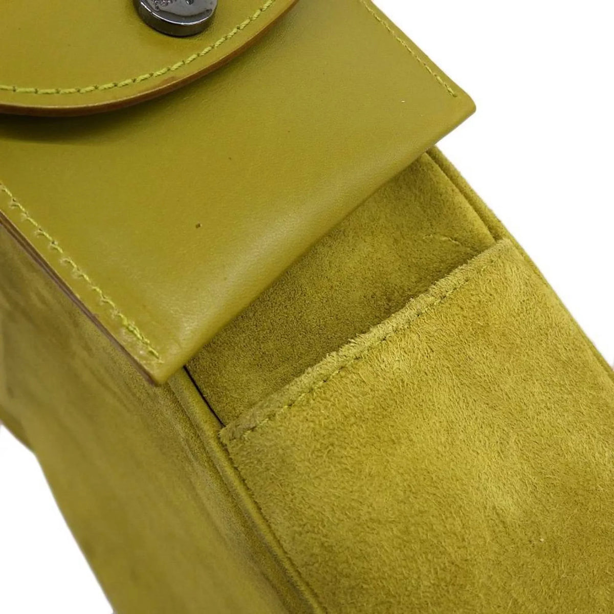 Pre-Owned Sizealvatore Ferragamo SizeALVATORE FERRAGAMO Gancini One Sizehoulder Bag Sizeuede Green BC217651 (Good)