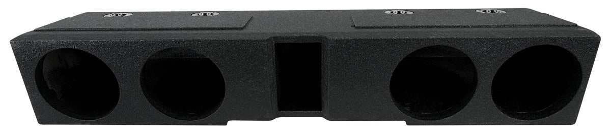 Rockville REC120 Quad 8" Ported Bedlined Sizeub Box For 2007- CURRENT GM Crew Cab