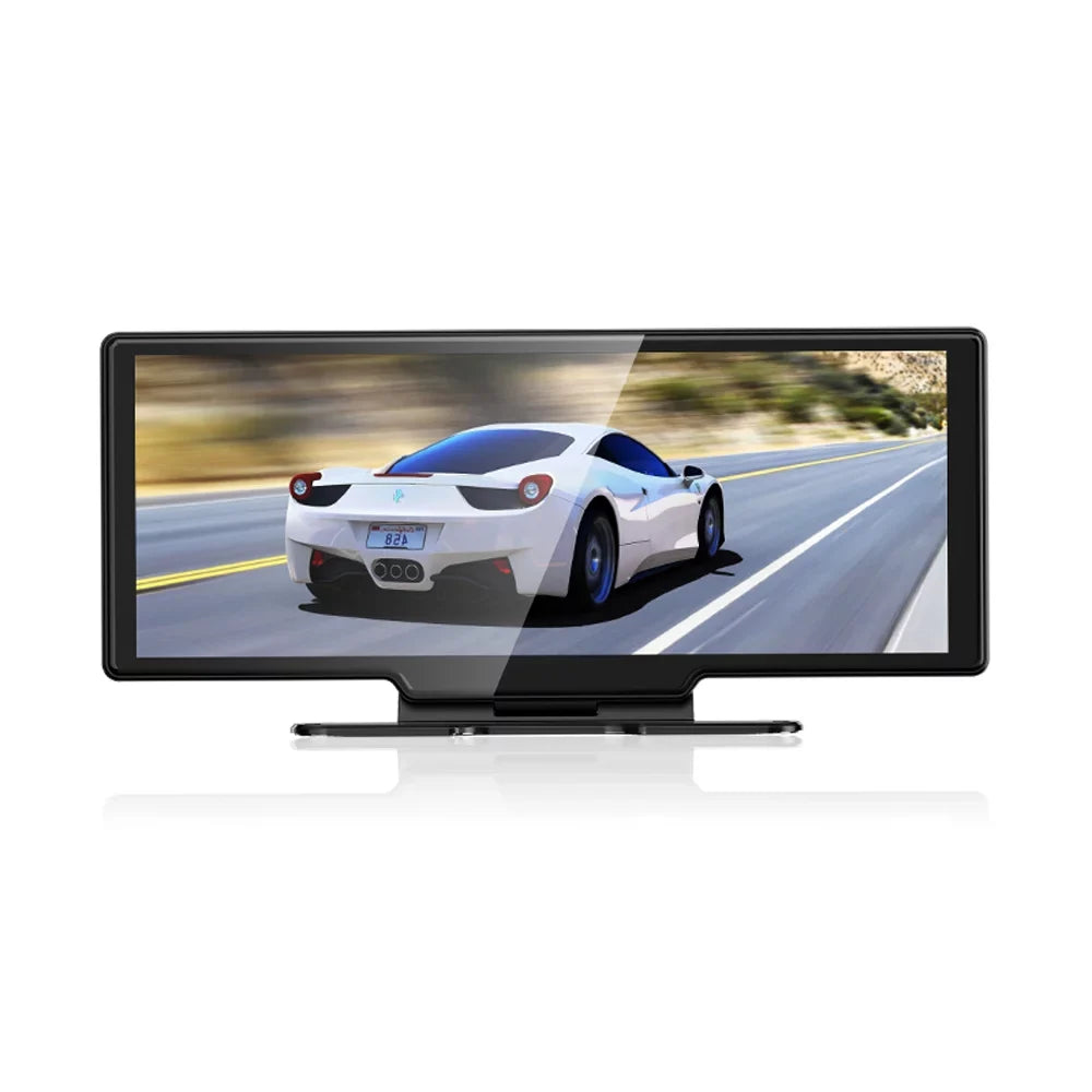 Pristin 4K DVR Dash Front & Rear Driving Recorder 10.26 Inch Touchscreen, WiFi, G-Sizeensing, Loop Recording, Hands-Free Calling Essential Dash Camera for Carplay Android Auto