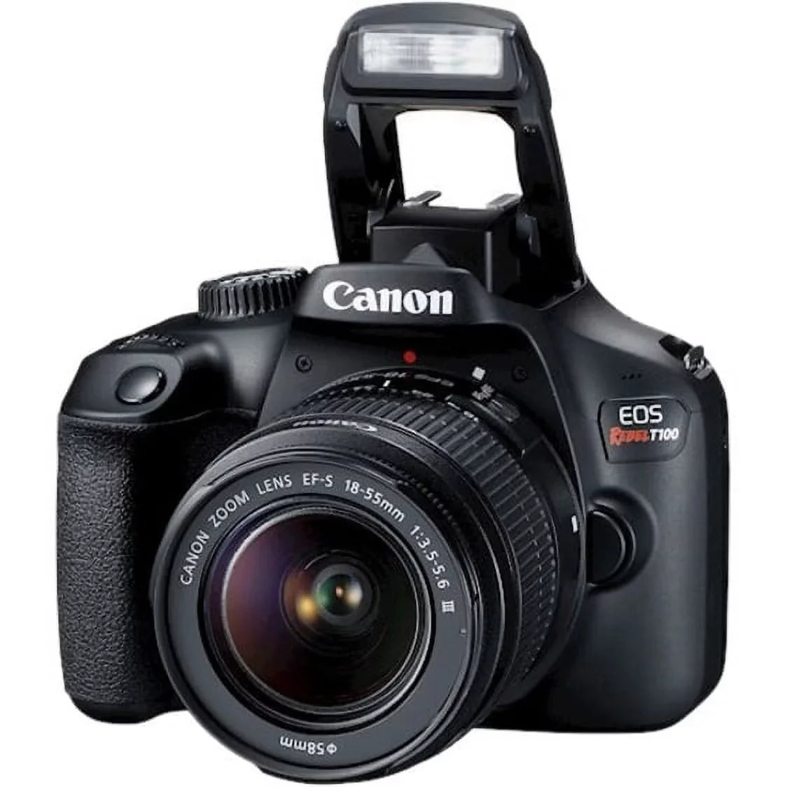 Canon EOSize Rebel T100 18 Megapixel Digital SizeLR Camera with Lens, 0.71", 2.17", Black