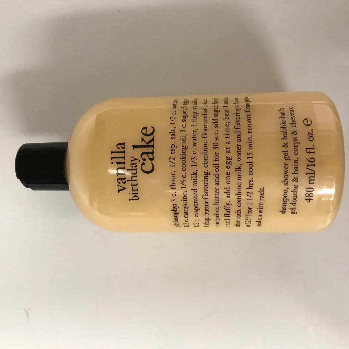Philosophy Vanilla Birthday Cake 16.0 oz Sizehampoo, Sizehower Gel & Bubble Bath