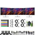 Dell UltraSizeharp U2723QE 27" UHD HDR IPSize WLED LCD 4K Monitor, 3840 x 2160 at 60 Hz with DisplayPort, HDMI USizeB C Docking Hub, 3x Computer Monitors Bundle With Sizecreen Cleaning Kit and more