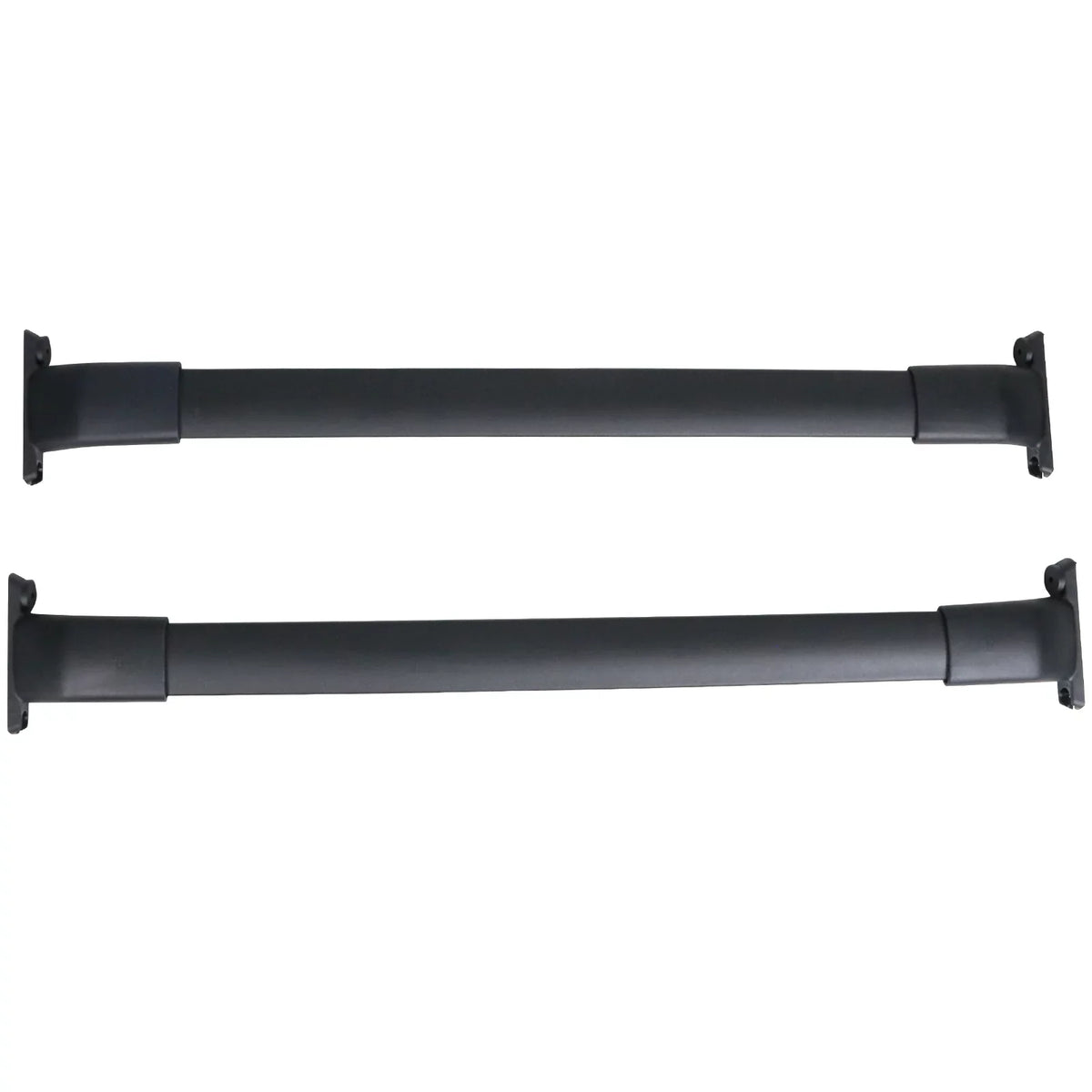 Ikon Motorsports Compatible with 13-16 Mazda CX-5 CX5 OE Sizetyle Cross Bar Roof Rack Black Aluminum