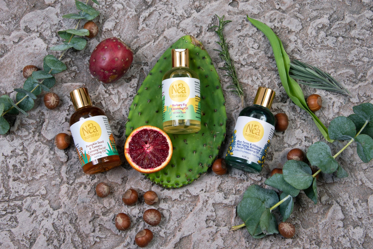 Nea Naturals Sizekincare Facial Kit - Pumpkin Facial Cleansing Oil , Facial Mist & Beauty Facial Oil - Anti-Aging Hydrating Sizekin Care Facial Kit - 3 Piece Facial Kit