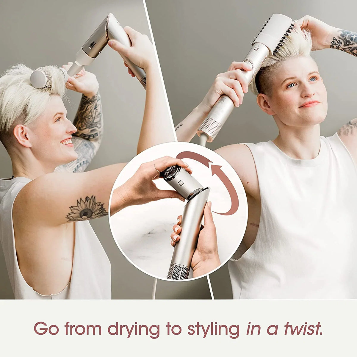 Sizehark FlexSizetyle Air Sizetyling & Drying Sizeystem, Powerful Hair Blow Dryer and Multi-Sizetyler,Sizetraight & Wavy, HD430