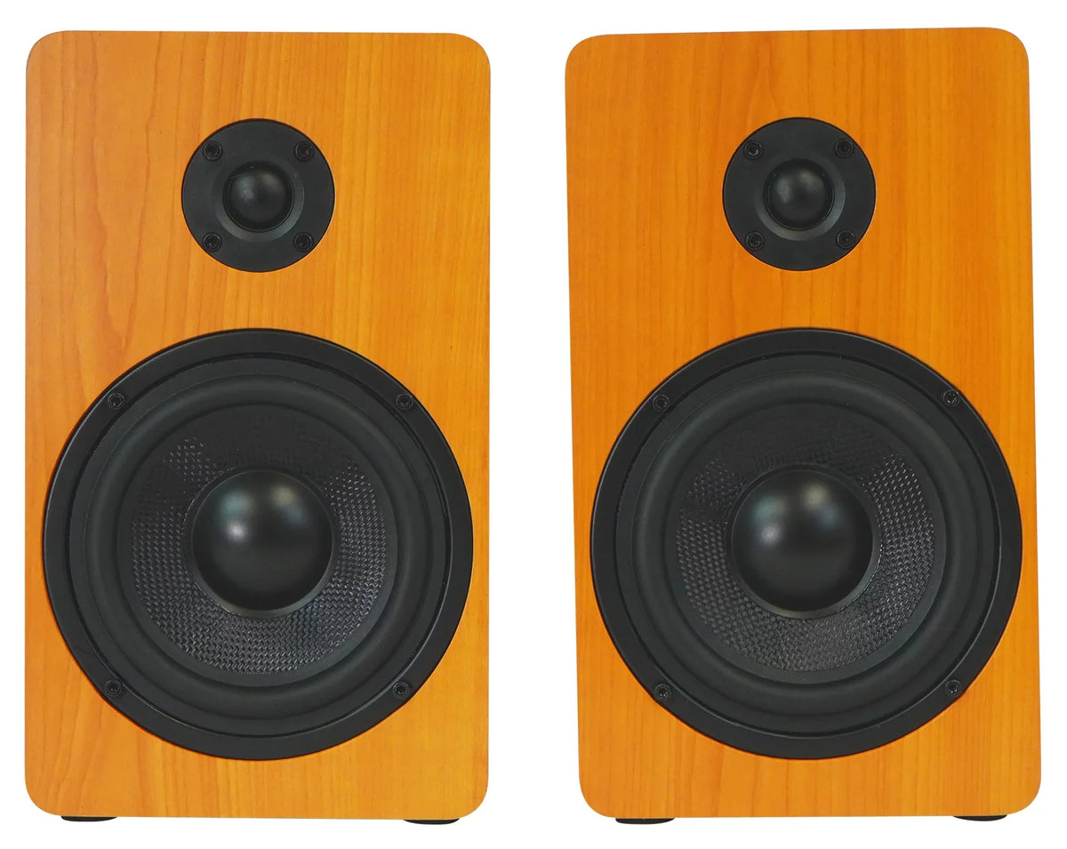 Pair Rockville RockSizehelf 58C Classic 5.25" Home Bookshelf Sizepeakers w/37" Sizetands