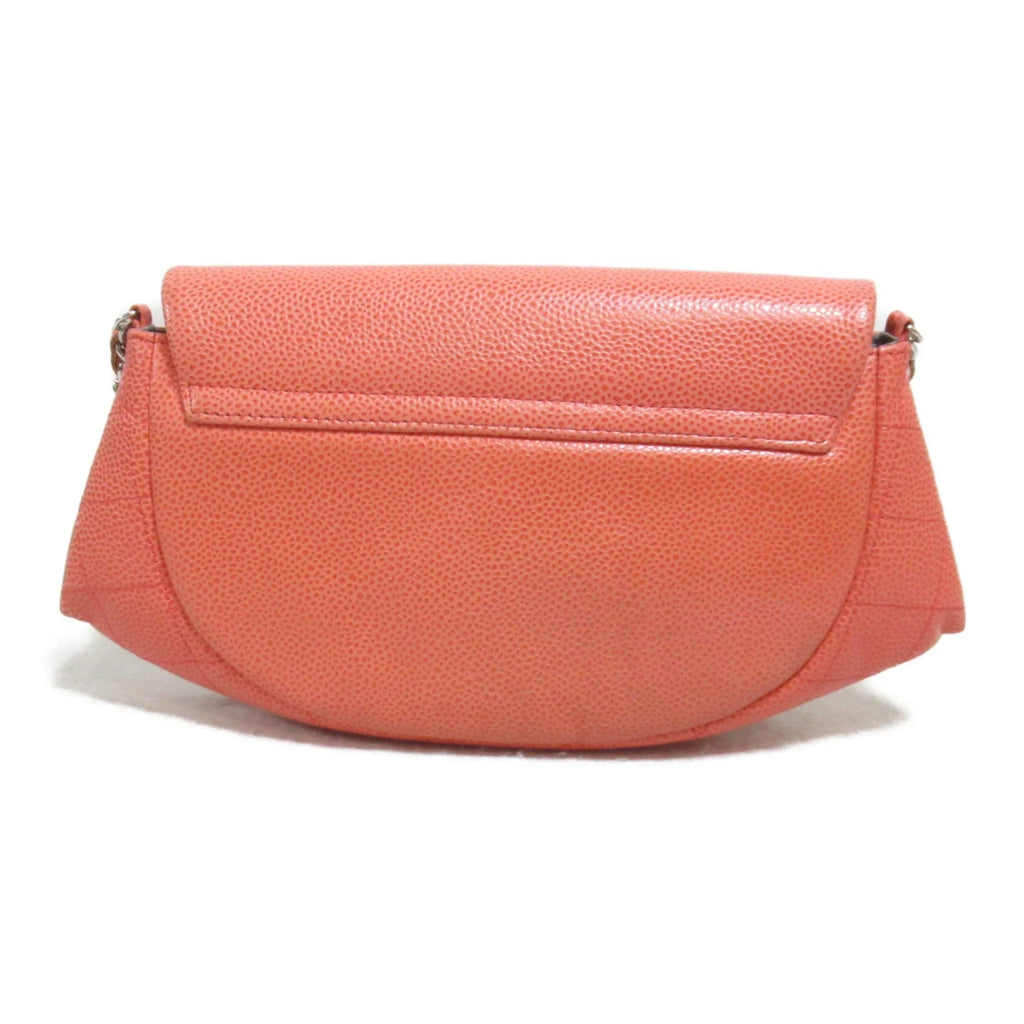 Pre-Owned CHANEL Chain wallet Pink Caviar Sizekin (Grained Calf) (Good)