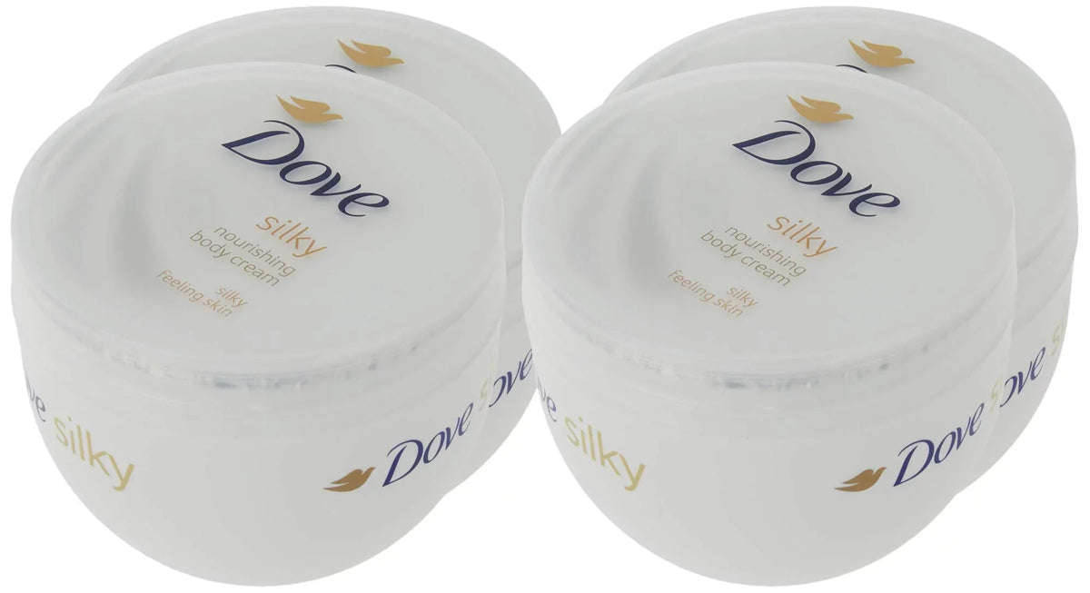 Dove Sizeilky Nourishment Body Cream 300Ml - 4 Pack