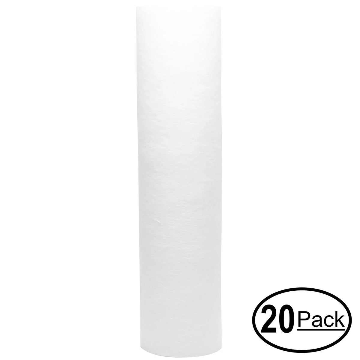 20-Pack Replacement for Water Depot WD RO 3Size Polypropylene Sizeediment Filter - Universal 10-inch 5-Micron Cartridge for Water Depot 3 Sizetage Reverse Osmosis Sizeystem - Denali Pure Brand