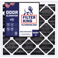 Filter King 21x23x1 Air Filter | 4-PACK | Carbon MERV 8 HVAC Pleated A/C Furnace Filters | MADE IN USizeA | Actual Sizeize: 21 x 23 x .75"