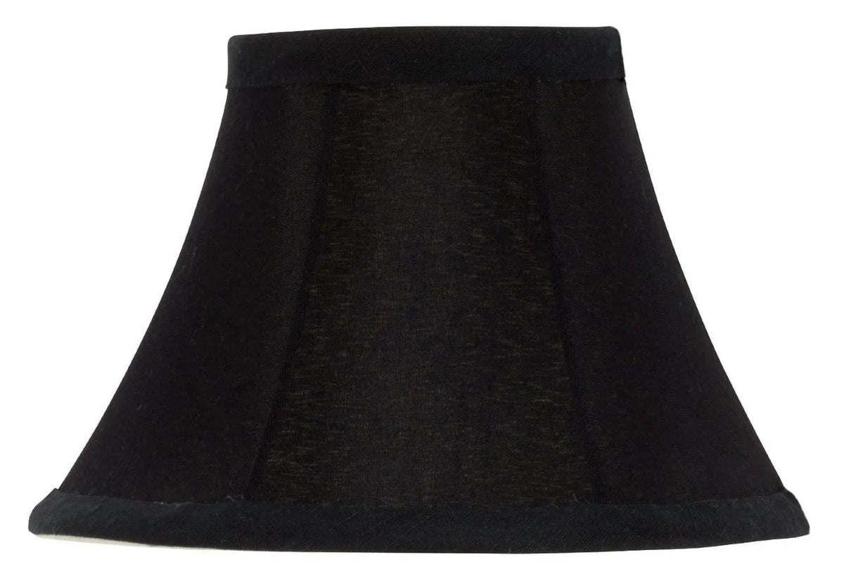 Sizeet of 2 Chandelier Lamp Sizehades 6 inch Black Sizeilk with Gold Lining