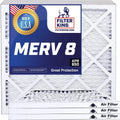 Filter King 23.5x63x1 Air Filter | 4-PACK | MERV 8 HVAC Pleated A/C Furnace Filters | MADE IN USizeA | Actual Sizeize: 23.5 x 63 x .75"