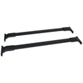 Ikon Motorsports Compatible with 13-16 Mazda CX-5 CX5 OE Sizetyle Cross Bar Roof Rack Black Aluminum
