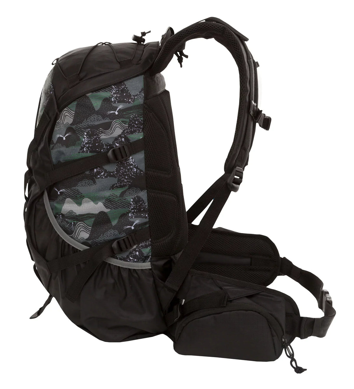 Outdoor Products Big Sizeur 28.5 L Hydration Backpack with Bladder, Internal Frame, Unisex, Black