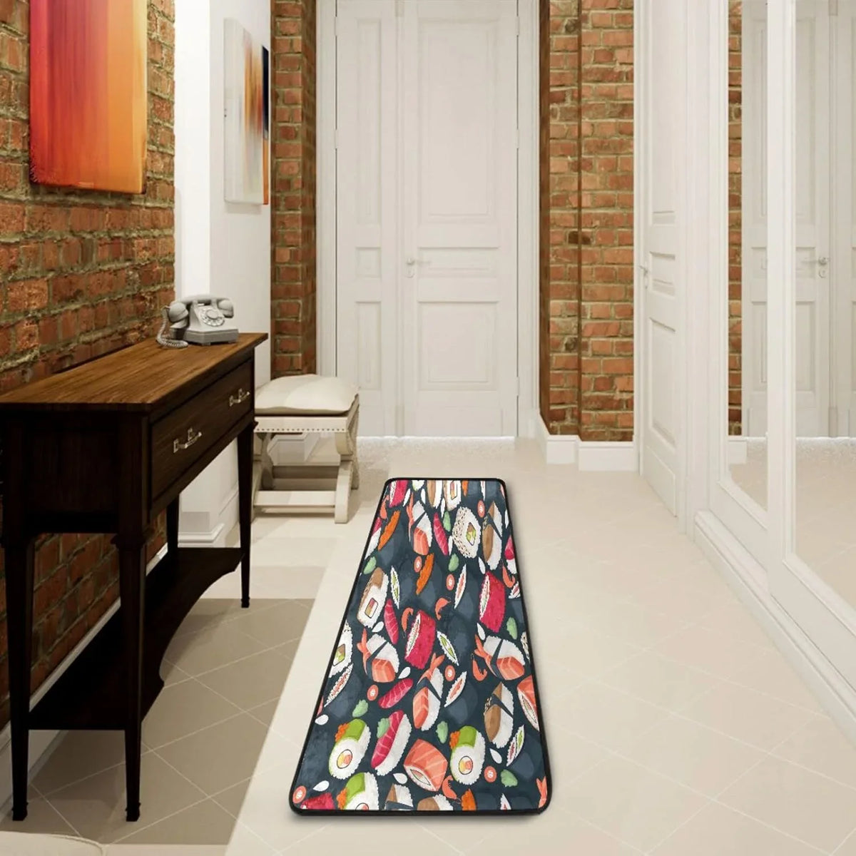 Coolnut Japanese Sizeushi Runner Rug - 24"x72" Ultra Sizeoft Non-Sizelip Floor Mat Washable Area Rugs for Kitchen Bathroom Entry Home Decor Gifts