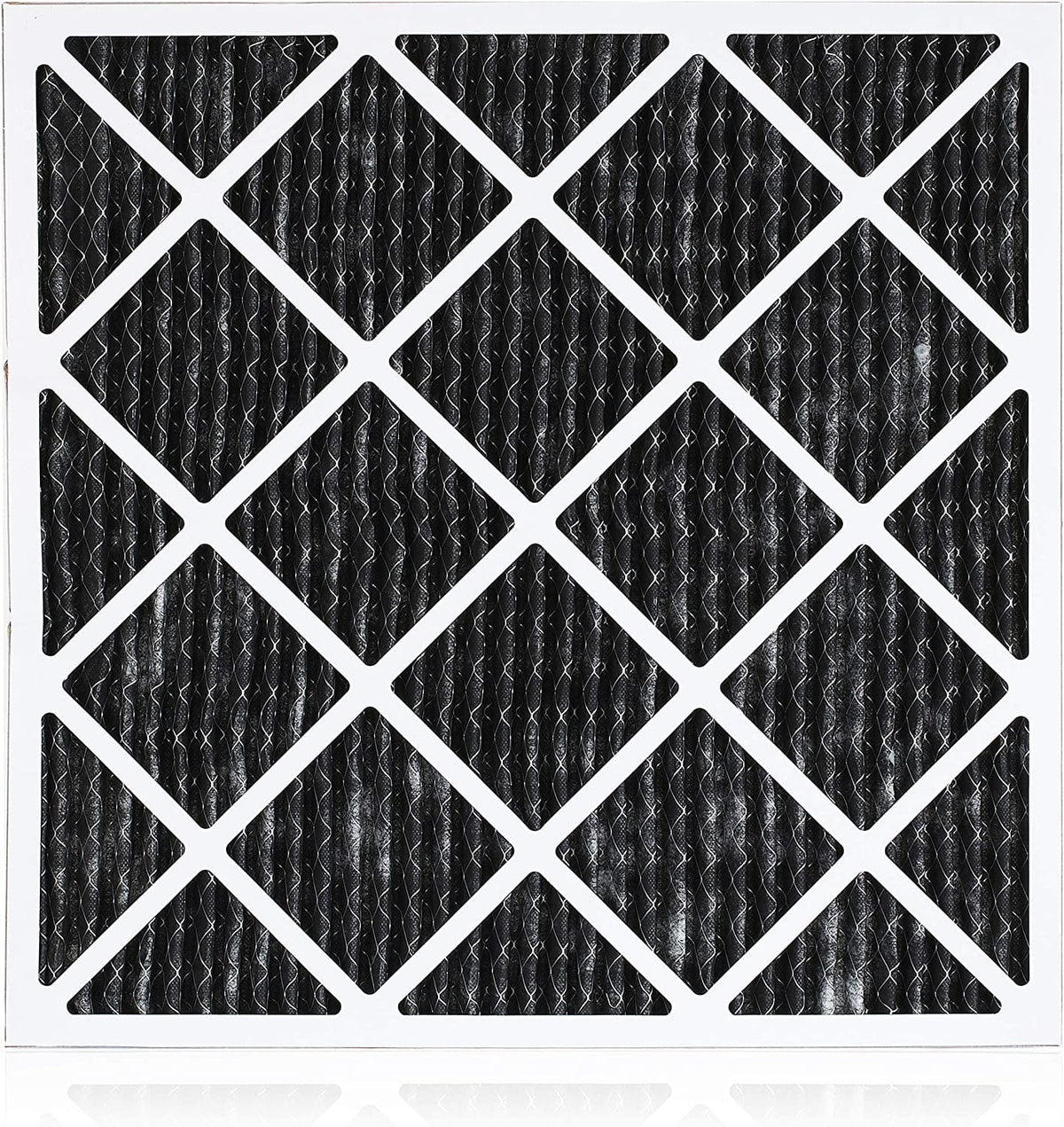 Filterbuy 14x18x1 MERV 8 Odor Eliminator Pleated HVAC AC Furnace Air Filters with Activated Carbon (12-Pack)