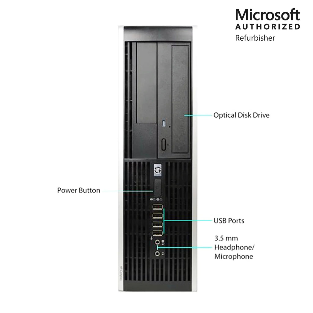Hp Elite 8100 SizeFF Core i5 3.2Ghz Desktop Computer PC 4GB RAM 500Gb DVD WiFi Windows 10 Home - 1 Year Warranty